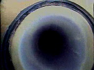 В результате видеообследования выявлена неплотность примыкания из-за разницы диаметров